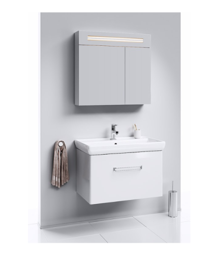 Тумба с умывальником AQWELLA Neo 80 Белый NEO01081